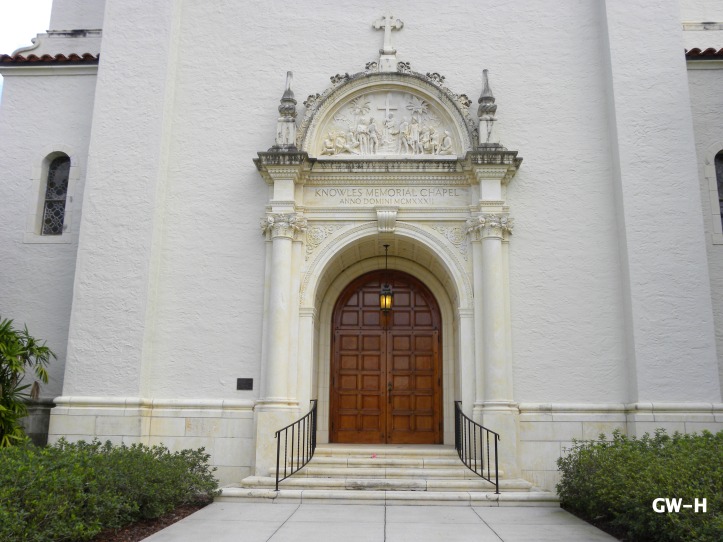 Knowles Chapel doors, Rollins College, Winter Park, Florida